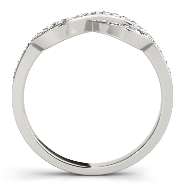 Diamond Wedding Band, Paved, Infinity