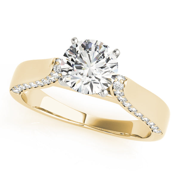 Engagement Ring Setting, Solitaire Plus, Round Accents 7