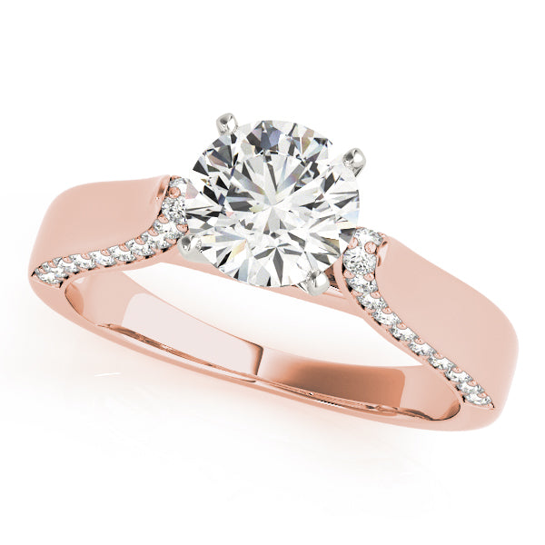 Engagement Ring Setting, Solitaire Plus, Round Accents 7