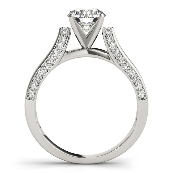 Engagement Ring Setting, Solitaire Plus, Round Accents 7