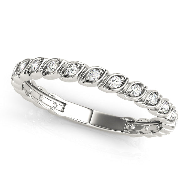 Diamond Wedding Band, Eternity, Love Letter, With Sizing Bar