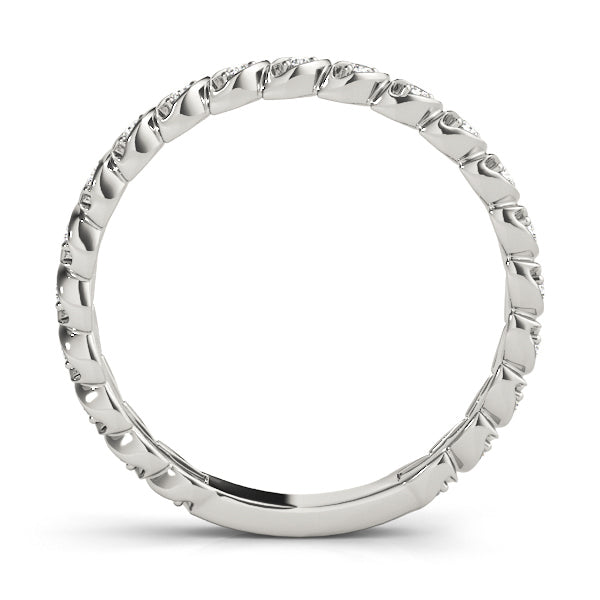 Diamond Wedding Band, Eternity, Love Letter, With Sizing Bar