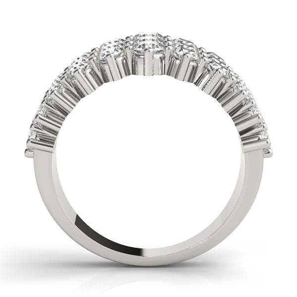 Diamond wedding Band, Multi Row, Milky Way