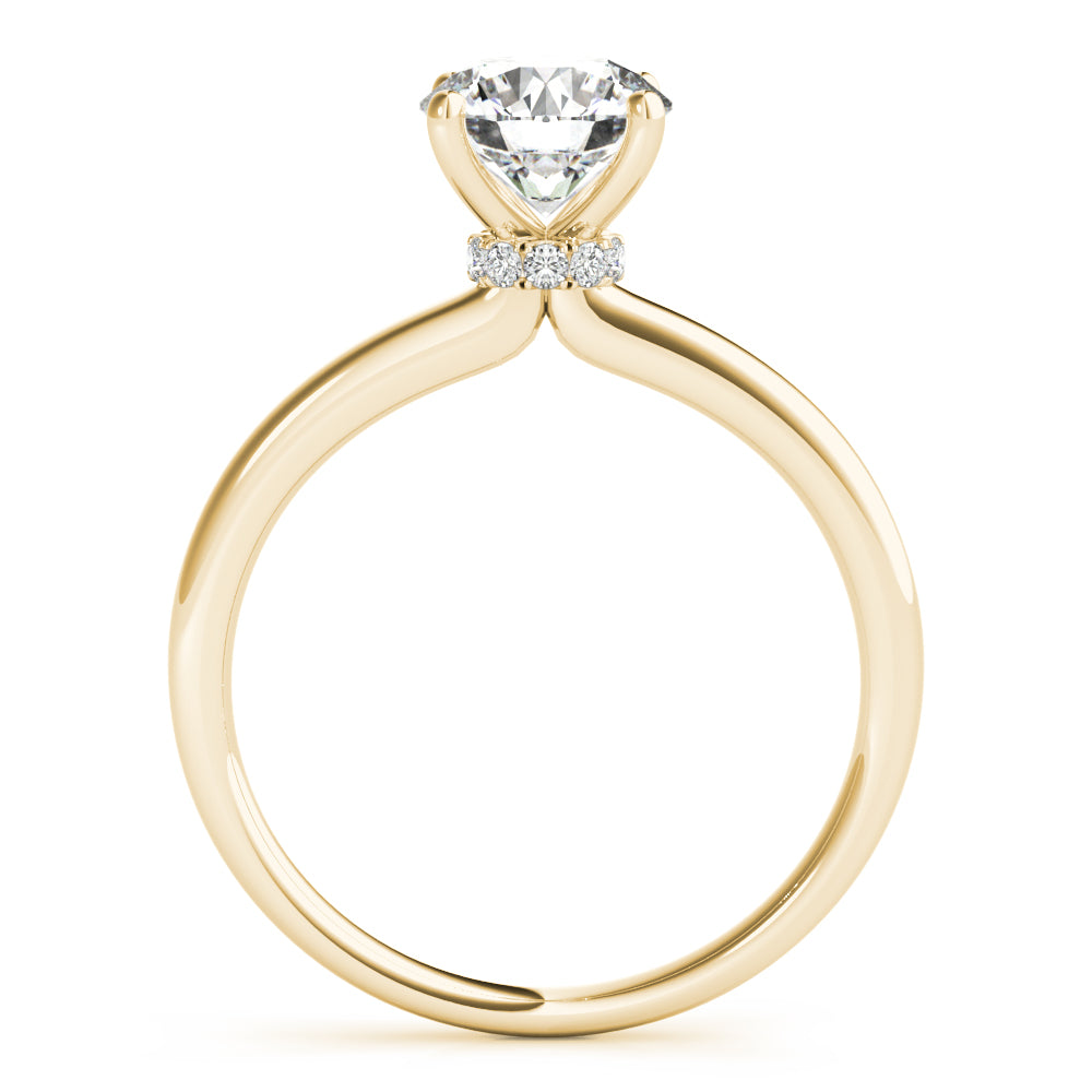 Engagement Ring Setting, Solitaire, Round, Love Story