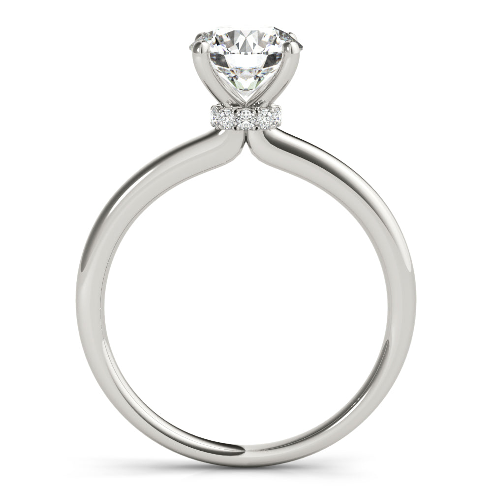 Engagement Ring Setting, Solitaire, Round, Love Story