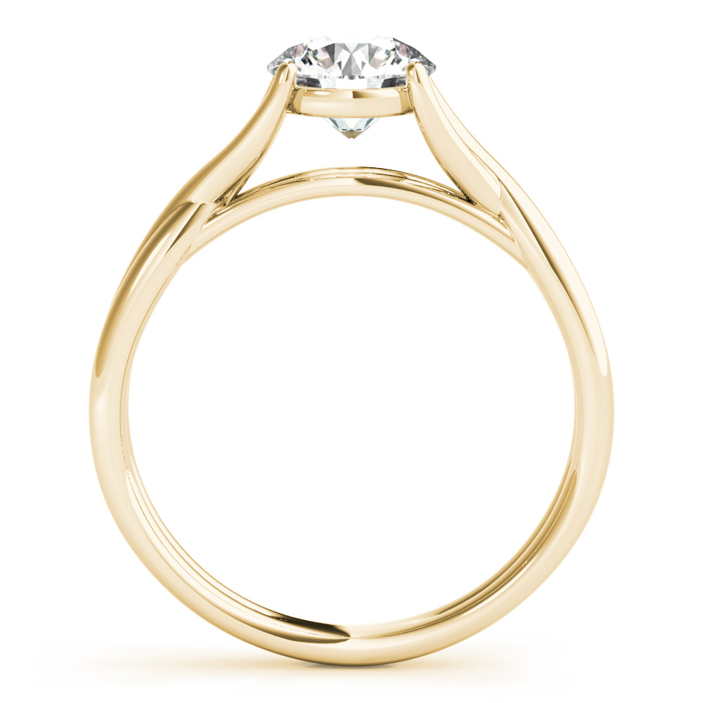 Engagement Ring Setting, Solitaire, Round, Twisted Love