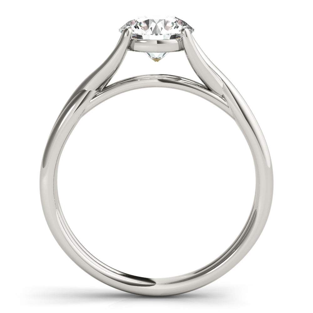 Engagement Ring Setting, Solitaire, Round, Twisted Love