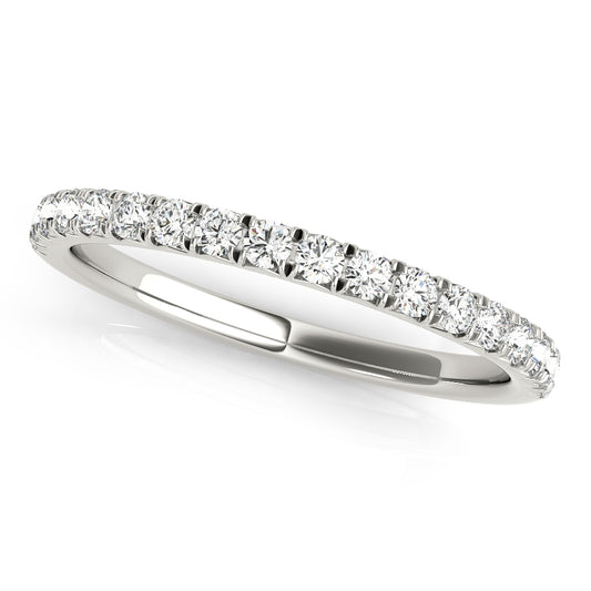 Diamond Wedding Band, Half Eternity, Cameliana