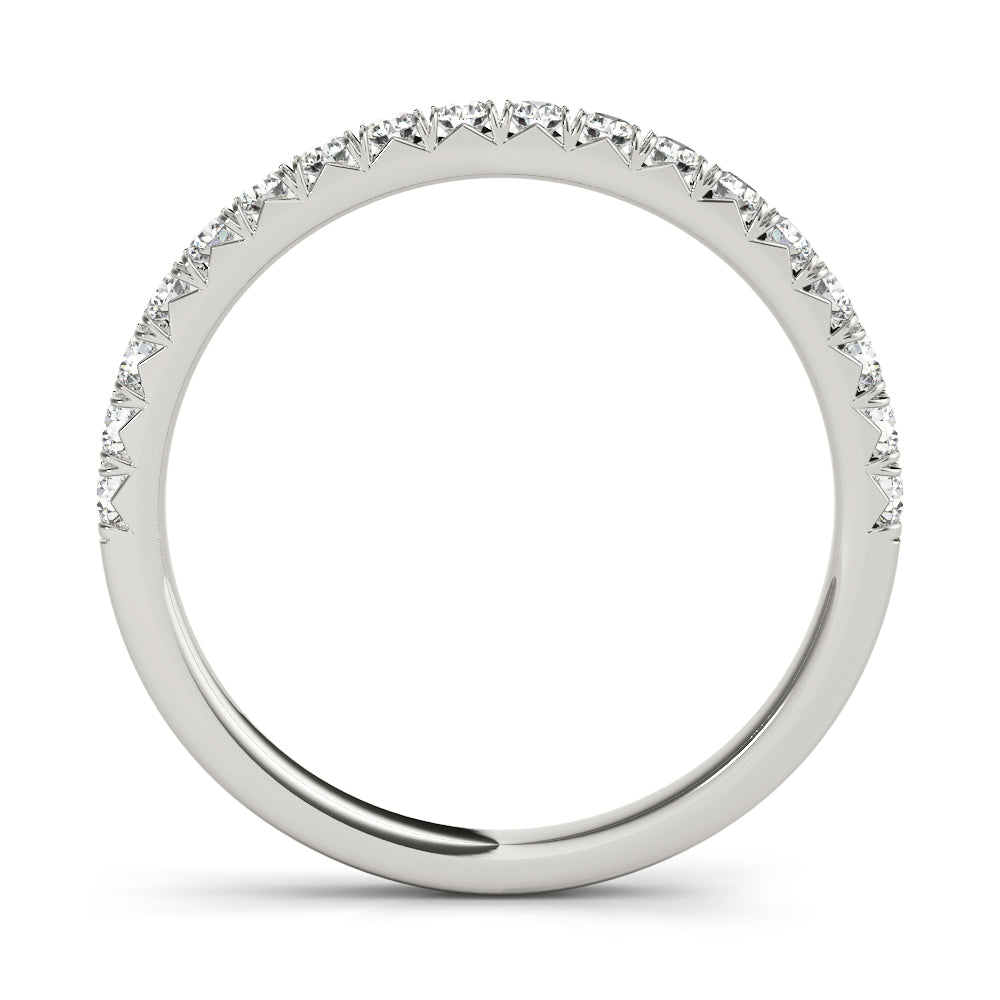 Diamond Wedding Band, Half Eternity, Cameliana