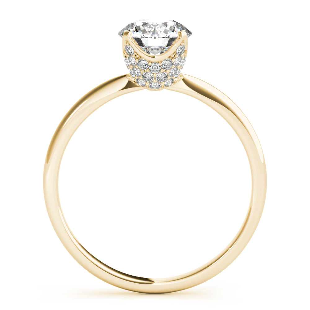 Engagement Ring Setting, Solitaire, Round, Infinite Love