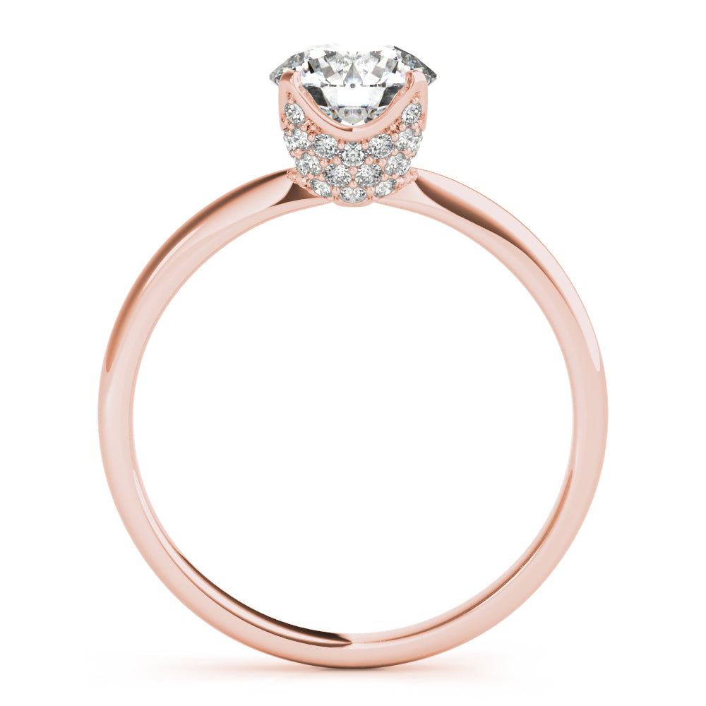 Engagement Ring Setting, Solitaire, Round, Infinite Love