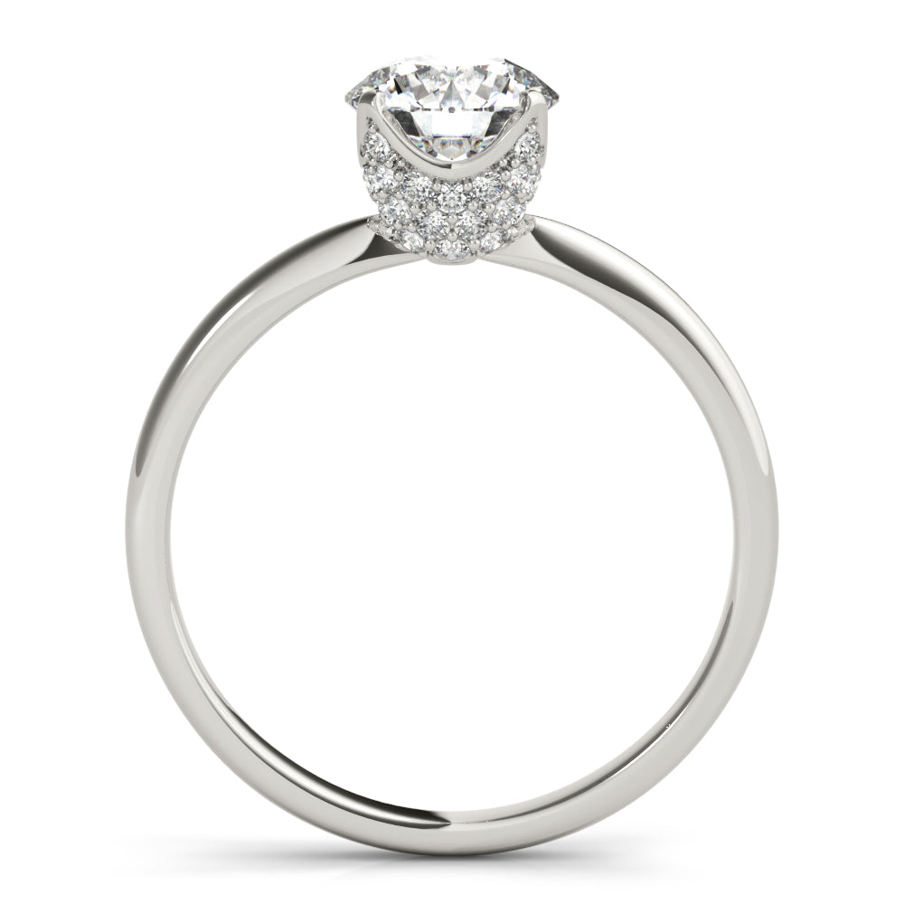 Engagement Ring Setting, Solitaire, Round, Infinite Love