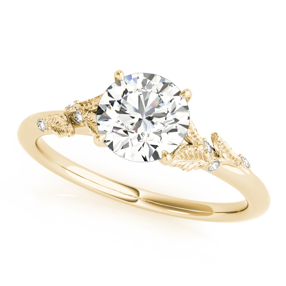 Engagement Ring Setting, Solitaire Plus, Love Bouqet, Round Cut