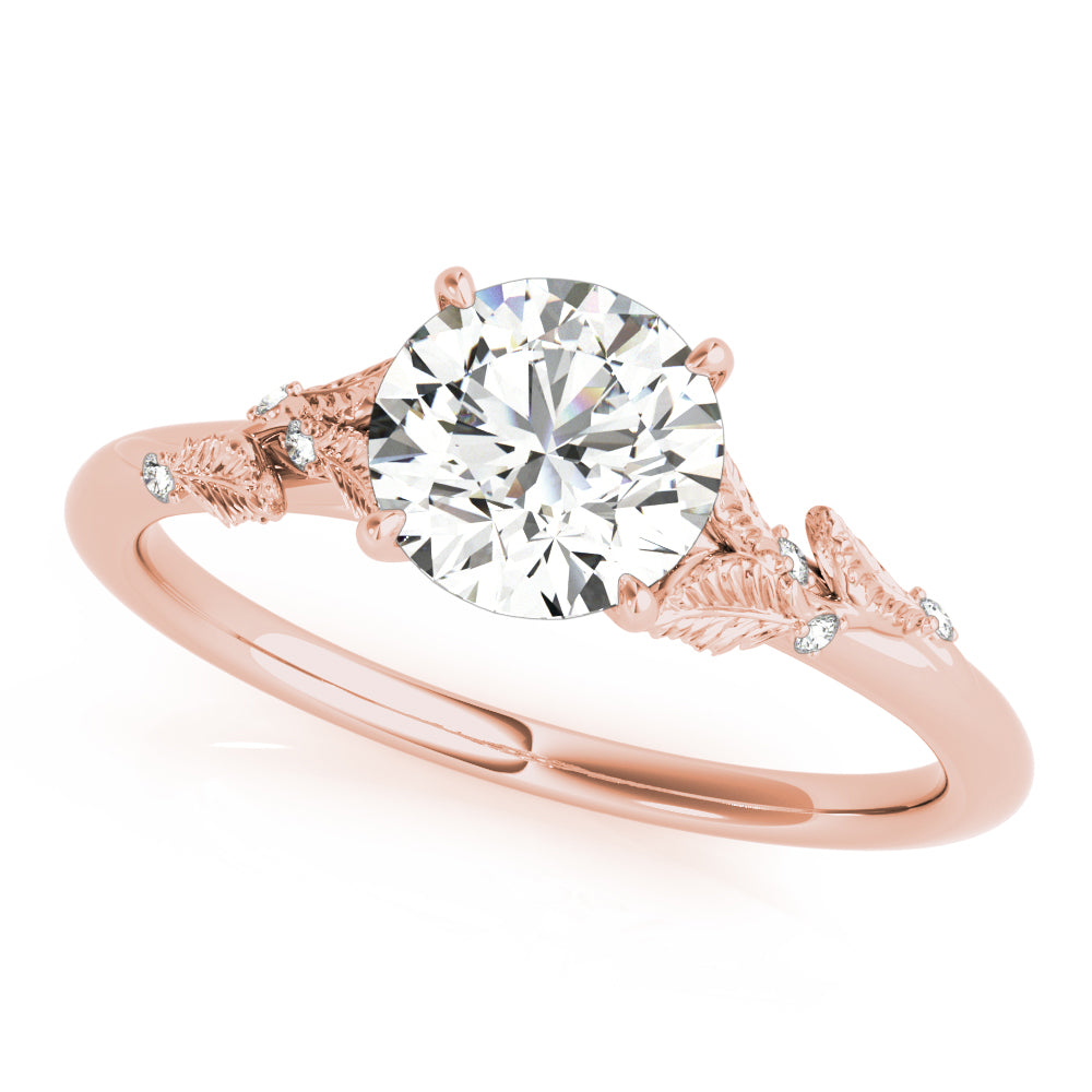 Engagement Ring Setting, Solitaire Plus, Love Bouqet, Round Cut