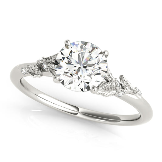 Engagement Ring Setting, Solitaire Plus, Love Bouqet, Round Cut