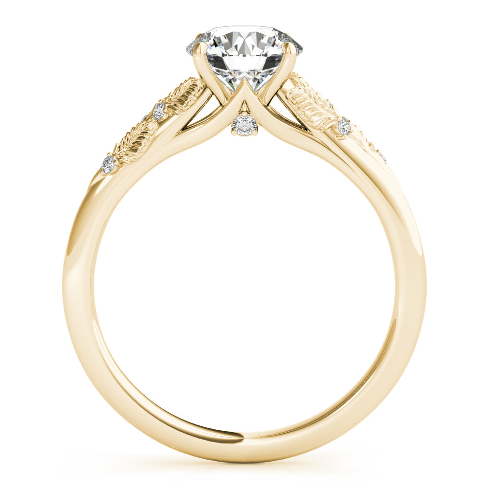 Engagement Ring Setting, Solitaire Plus, Love Bouqet, Round Cut