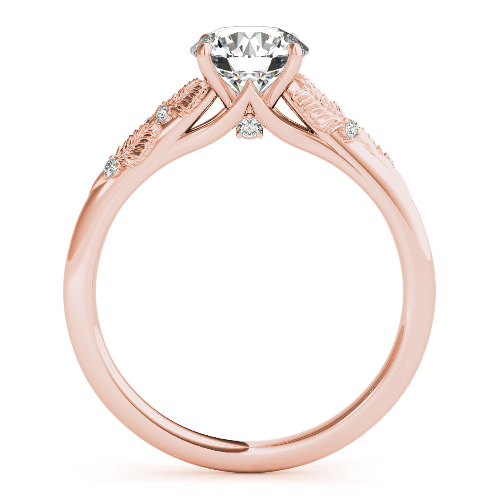 Engagement Ring Setting, Solitaire Plus, Love Bouqet, Round Cut