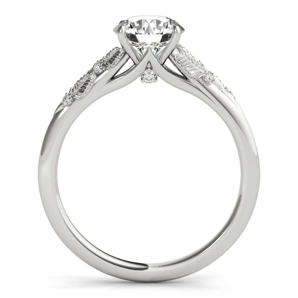 Engagement Ring Setting, Solitaire Plus, Love Bouqet, Round Cut