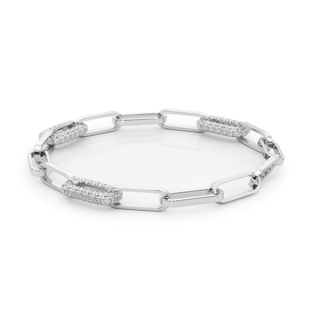 Diamond Tennis Bracelet, PaperClip