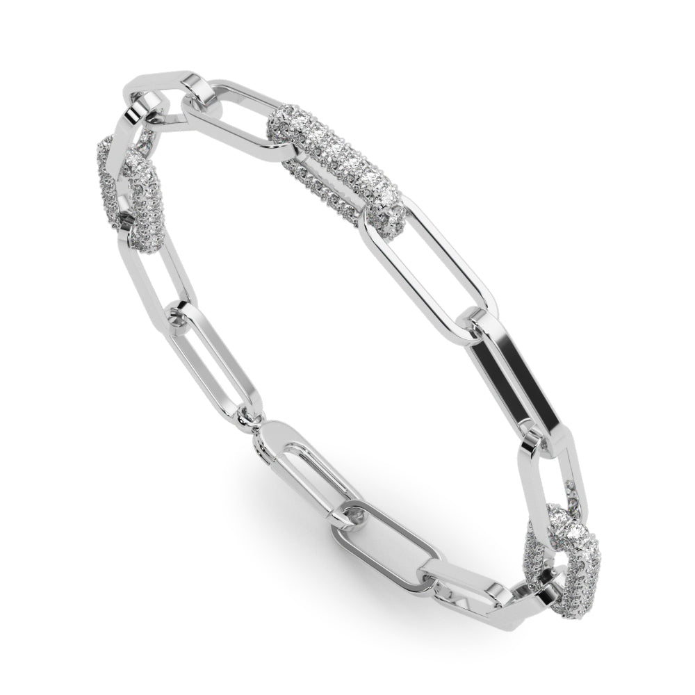 Diamond Tennis Bracelet, PaperClip