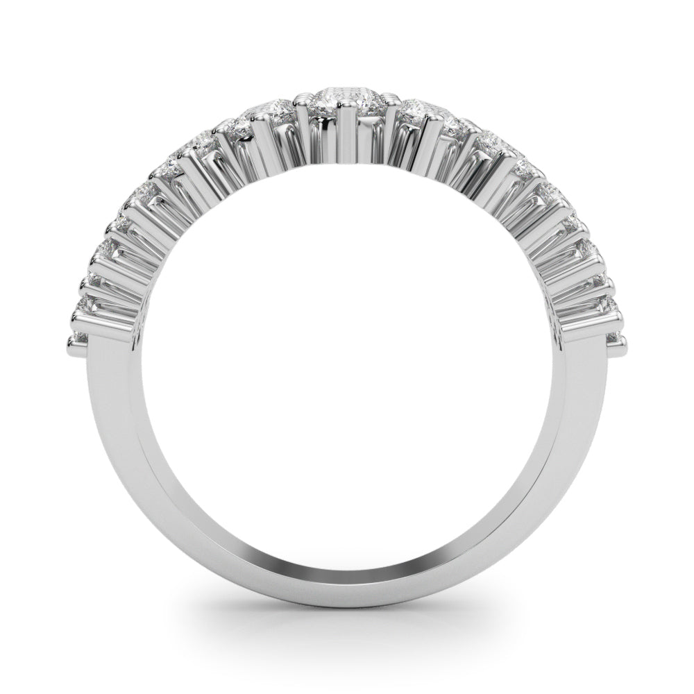 Diamond wedding Band, Multi Row, Andrea