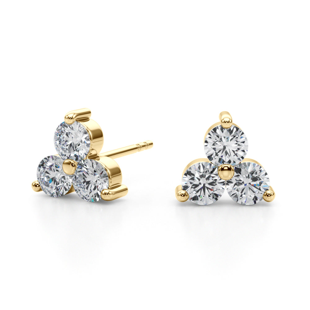 Diamond Earrings, Cluster Studs, Twinkle Treasures