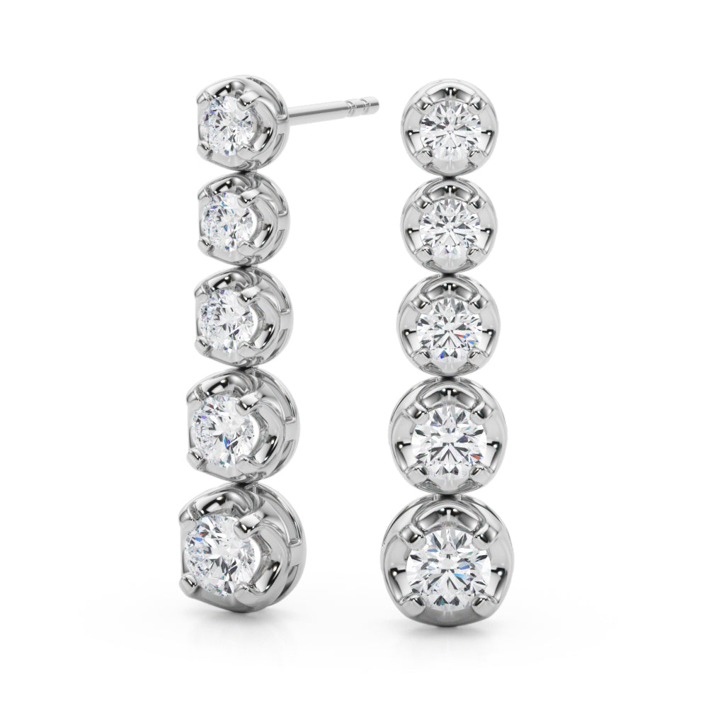 Diamond Earrings, Drop Earrings, Divine Drops