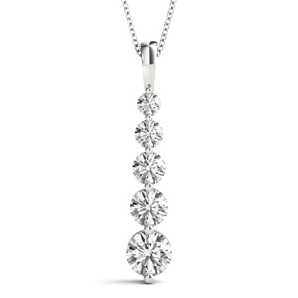 Diamond Pendant Necklace, Trinity