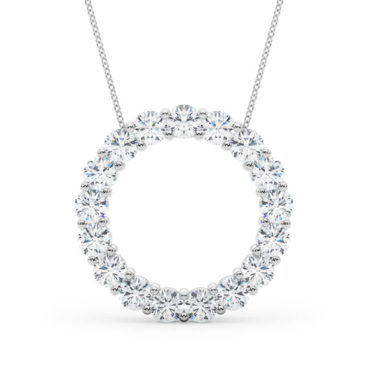 Diamond Pendant Necklace, Round