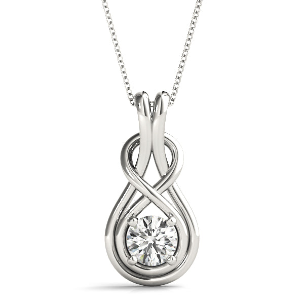 Diamond Pendant Necklace, Infinite Diamond