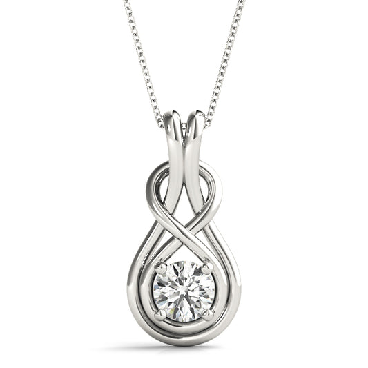 Diamond Pendant Necklace, Infinite Diamond