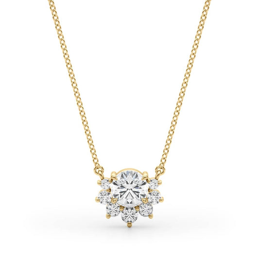 Diamond Pendant Necklace, Sunlit Diamond