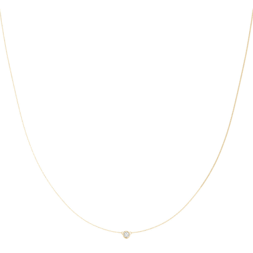 Diamond Pendant Necklace, Petite Diamond