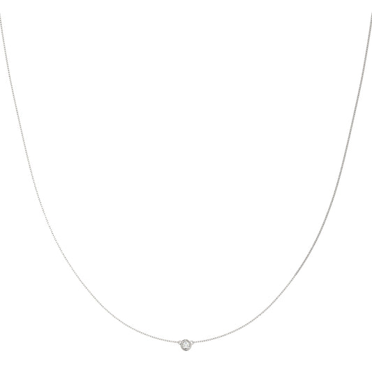 Diamond Pendant Necklace, Petite Diamond